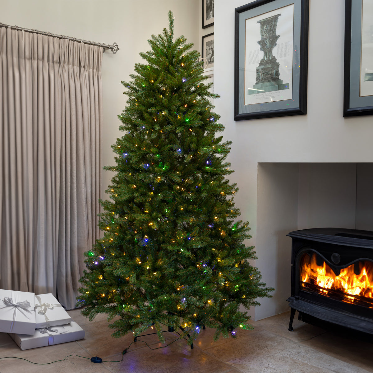 Dunhill Fir Dual Colour LED Christmas Tree