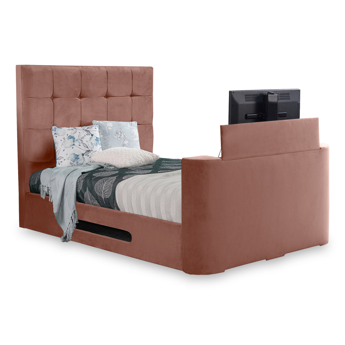 Hawkins Velvet TV Bed from Roseland Furniture