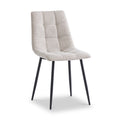 Edie Linen Quilted Back Dining Chair from Roseland Furniture