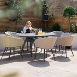 Maze Ambition 6 Seat Oval Dining Set