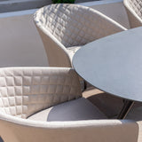 Maze Ambition 6 Seat Oval Dining Set