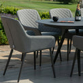 Maze Zest Grey 8 Seat Outdoor Oval Dining Set