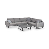 Maze Ethos Flanelle Grey Large Outdoor Corner Sofa GroupMaze Ethos Flanelle Grey Large Outdoor Corner Sofa Group