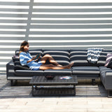 Maze Ethos Flanelle Grey Large Outdoor Corner Sofa Group