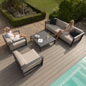 Ibiza 3 Seat Outdoor Sofa Set With Square Table