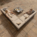 Maze Ibiza Large Outdoor Corner Sofa Set With Square Table