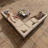 Maze Ibiza Large Outdoor Corner Sofa Set With Square Table