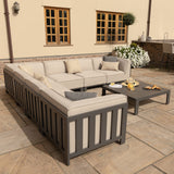 Maze Ibiza Large Outdoor Corner Sofa Set With Square Table