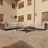 Maze Ibiza Large Outdoor Corner Sofa Set With Square Table