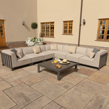 Maze Ibiza Large Outdoor Corner Sofa Set With Square Table