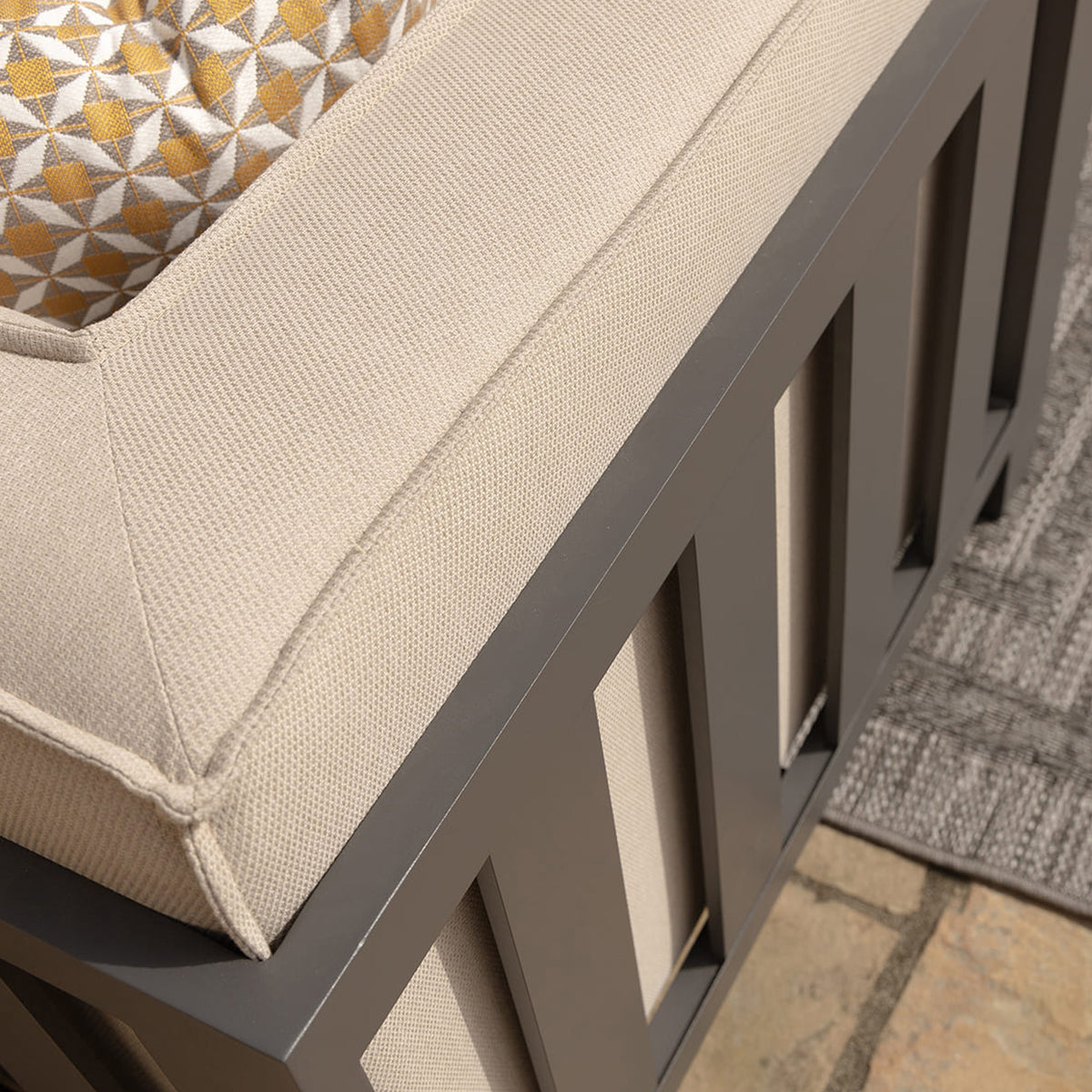 Maze Ibiza U Shape Outdoor Sofa Set With Square Table
