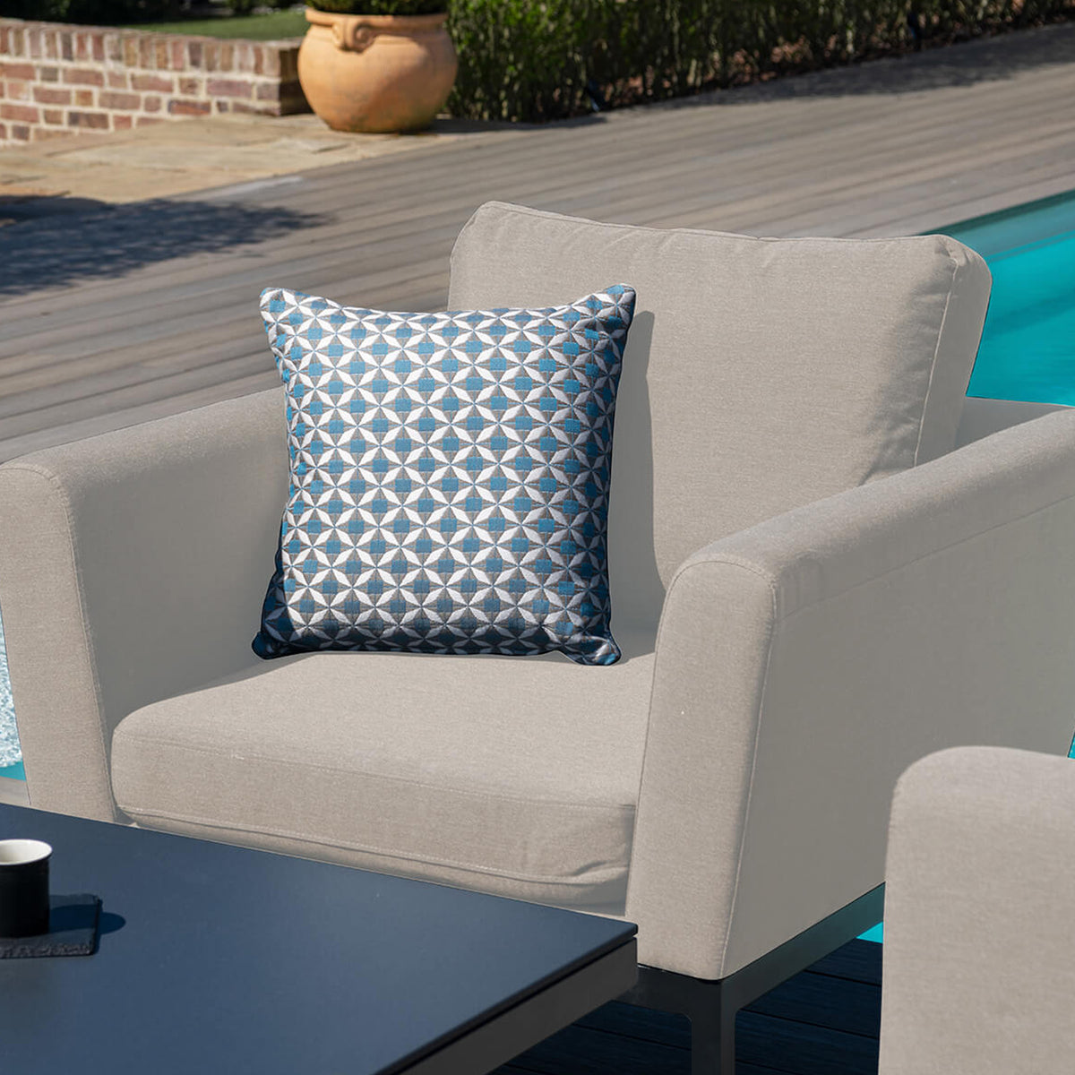 Pulse 3 Seat Outdoor Sofa Dining Set with Rising Table