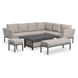 Maze Pulse Left Handed Rectangular Corner Dining Set with Rising Table