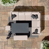 Maze Pulse Left Handed Rectangular Corner Dining Set with Rising Table