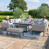 Maze Pulse U Shape Outdoor Dining Set with Rising Table