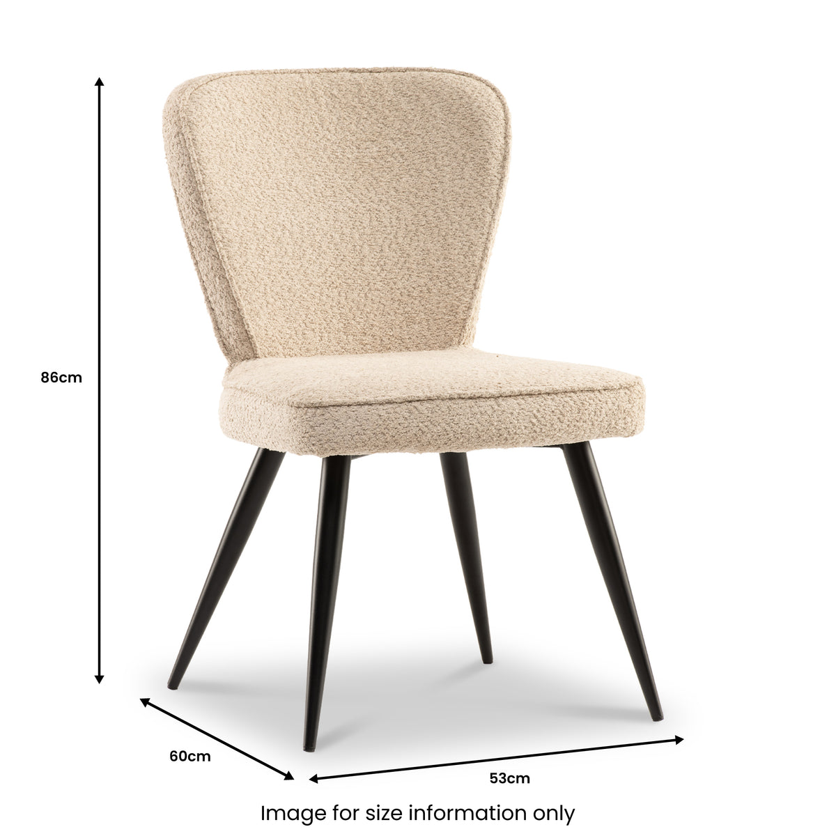 Alva-Soft-Boucle-Dining-Chair-Linen from Roseland Furniture