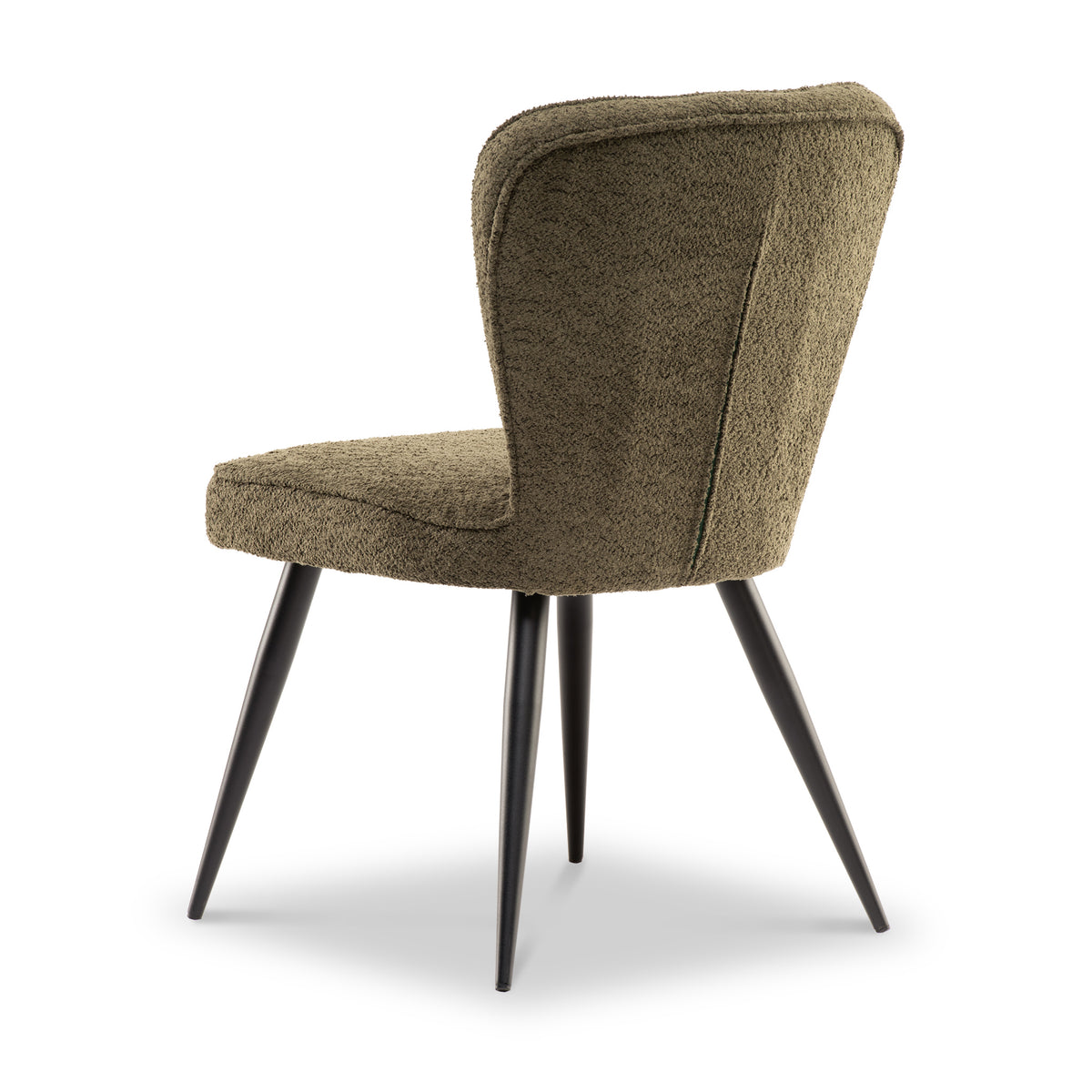 Alva-Soft-Boucle-Dining-Chair-Olive from Roseland Furniture
