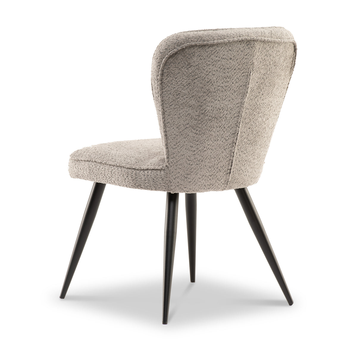 Alva-Soft-Boucle-Dining-Chair-Grey from Roseland Furniture