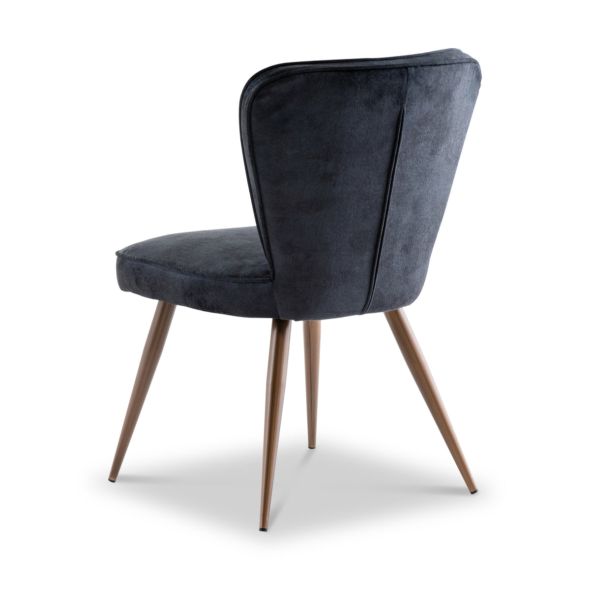 Alva-Soft-Velvet-Dining-Chair-Black from Roseland Furniture