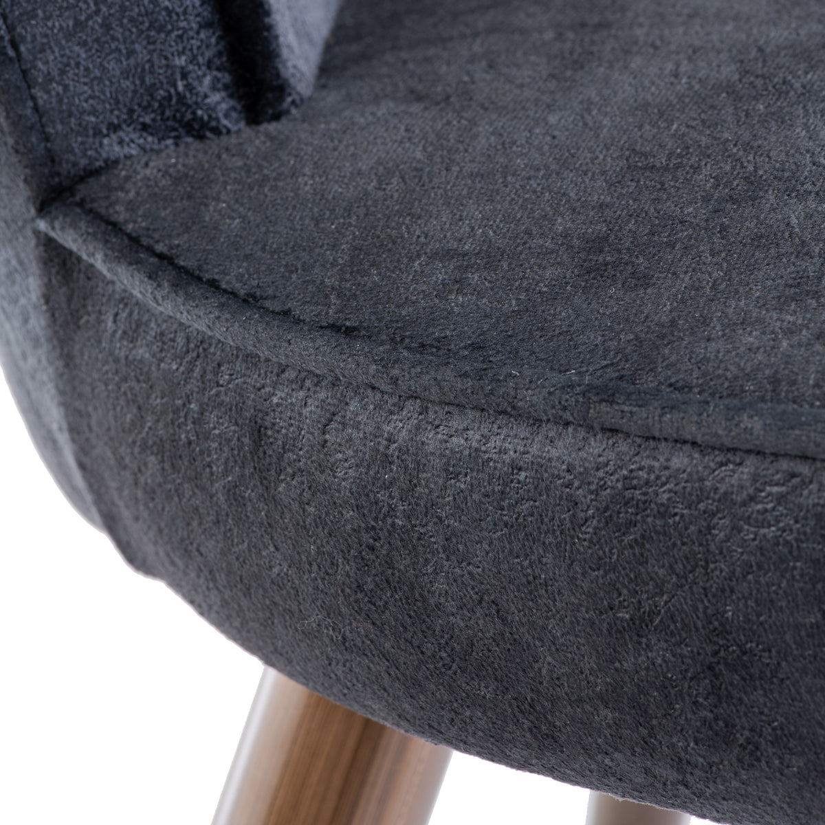 Alva-Soft-Velvet-Dining-Chair-Black from Roseland Furniture