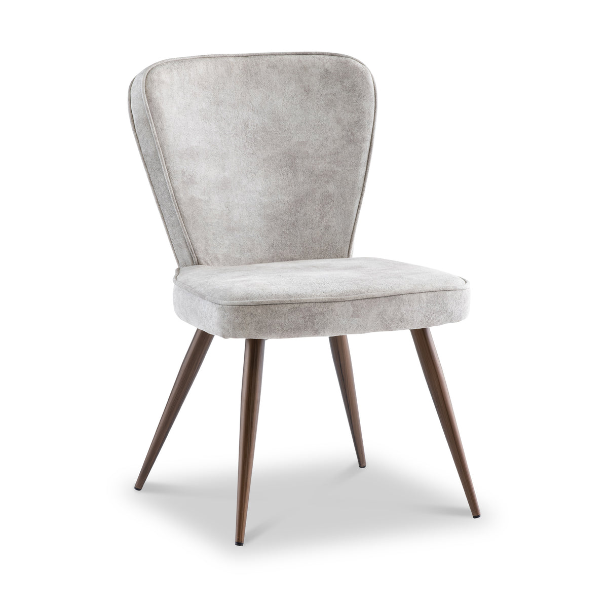 Alva-Soft-Velvet-Dining-Chair-Pearl from Roseland Furniture