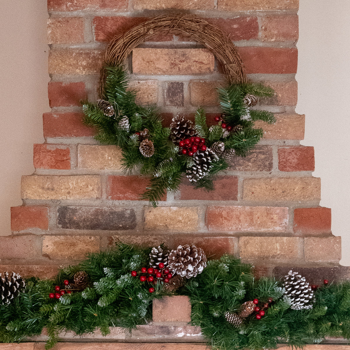 Frosted Berry 16" Grapevine Wreath