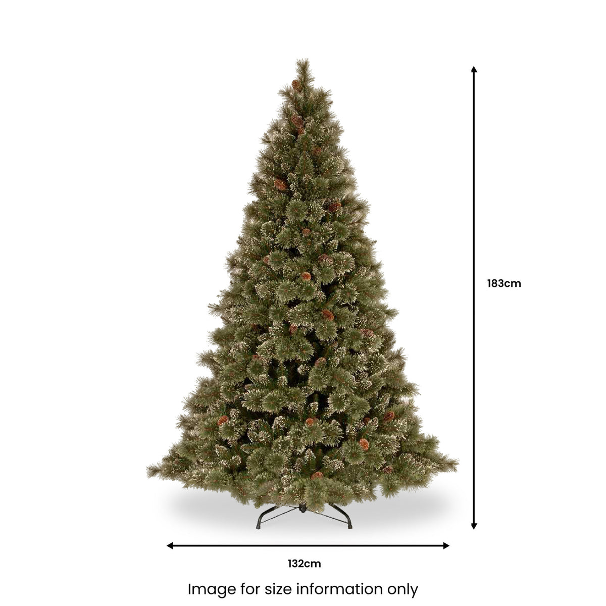 Glittery Bristle Pine 6ft Tree