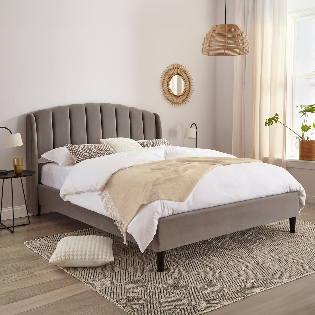 Camden Pleated Bed Frame from Roseland Furniture