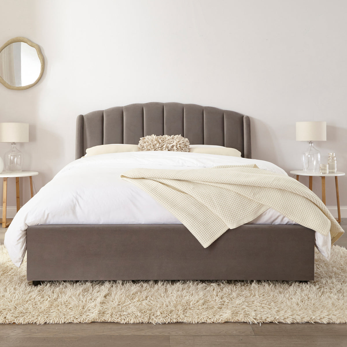 Barnet Pleated Storage Ottoman Bed Frame