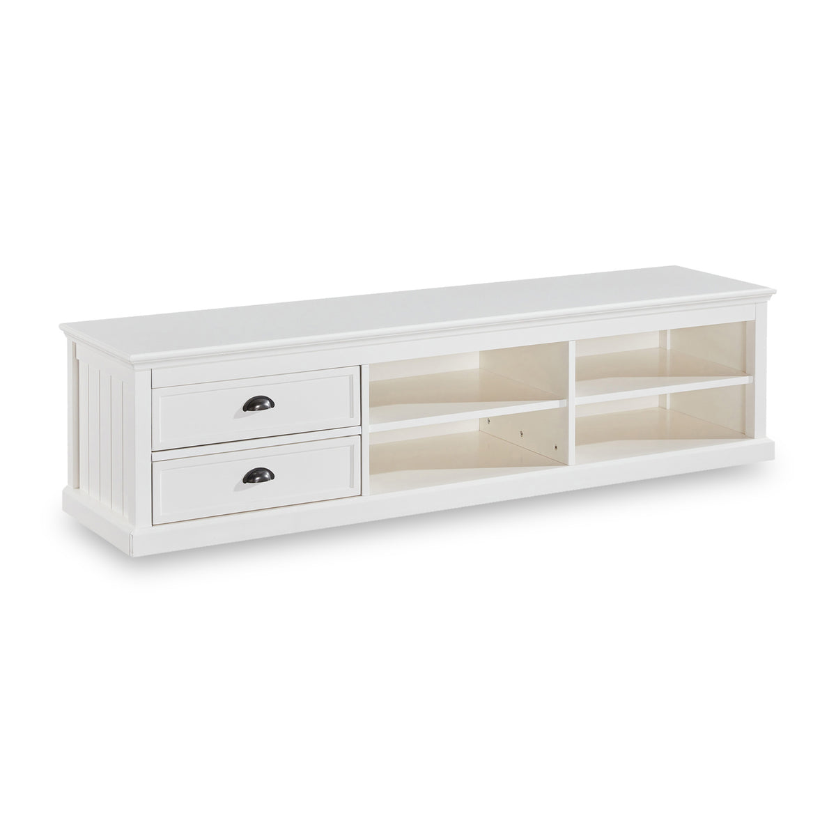 Leighton White 180cm Extra Wide TV Unit from Roseland Furniture