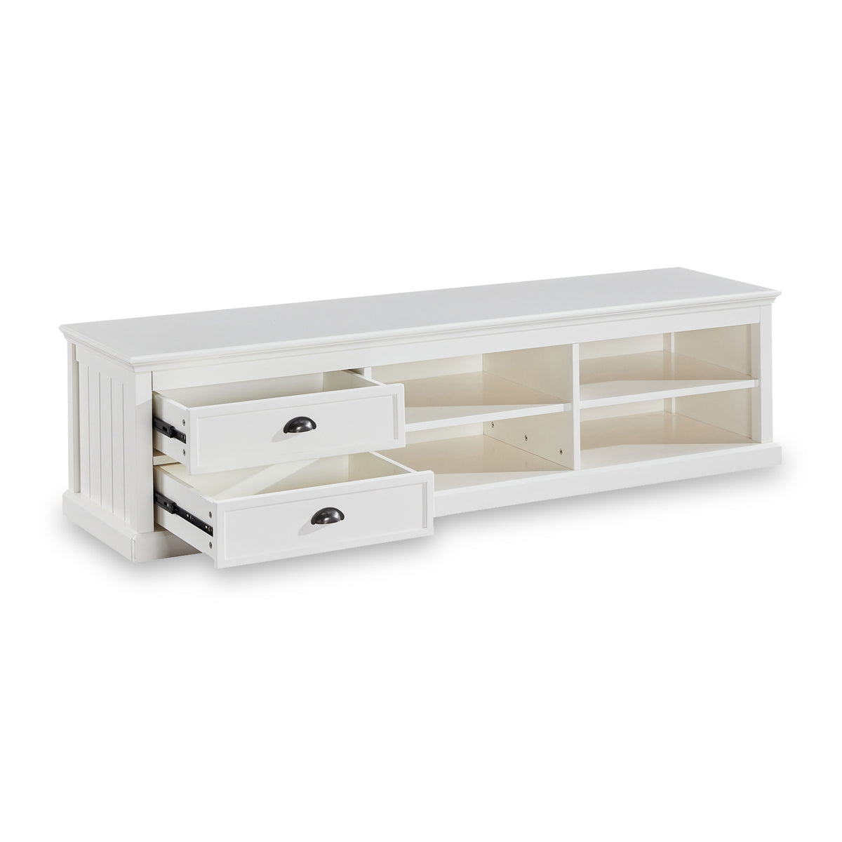 Leighton White 180cm Extra Wide TV Stand