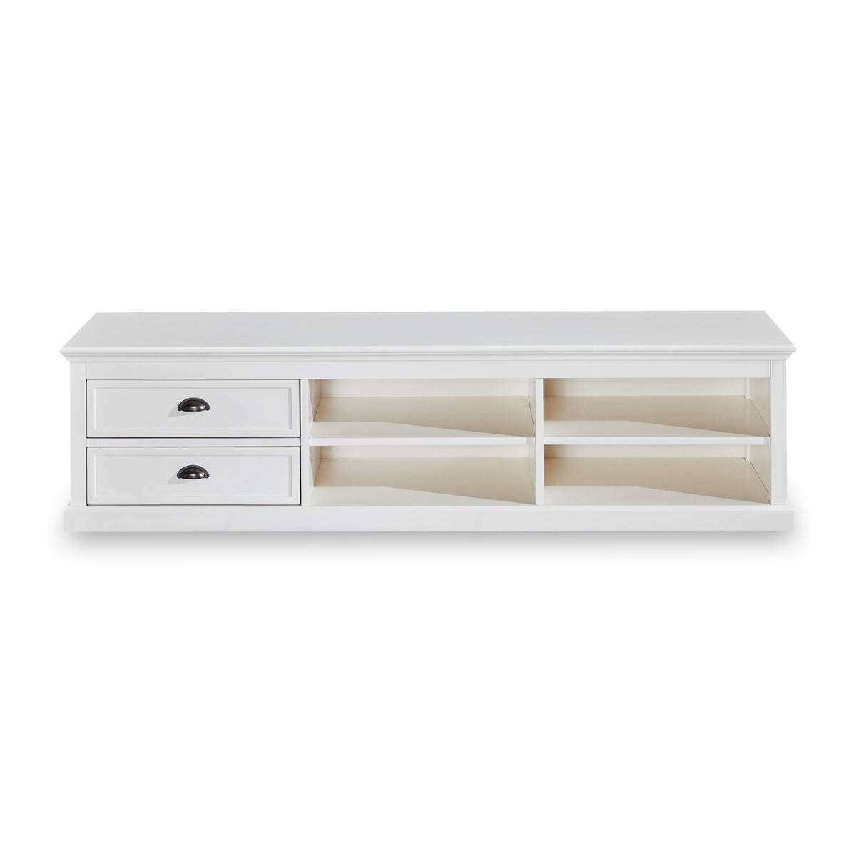 Leighton White 180cm Extra Wide TV Cabinet