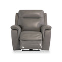 Walter Grey Leather Electric Reclining Armchair from Roseland Furniture