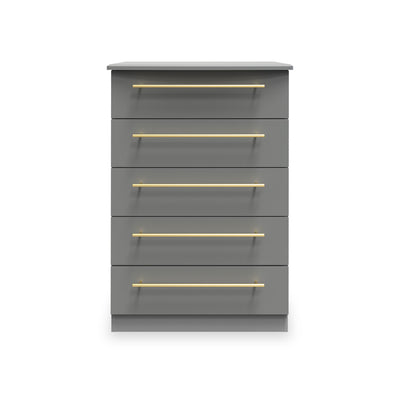 Bramham Grey 5 Drawer Chest