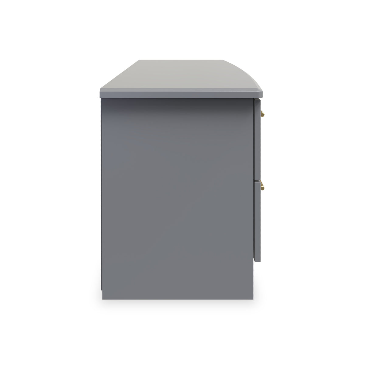 Bramham Grey 4 Drawer Low Storage Unit