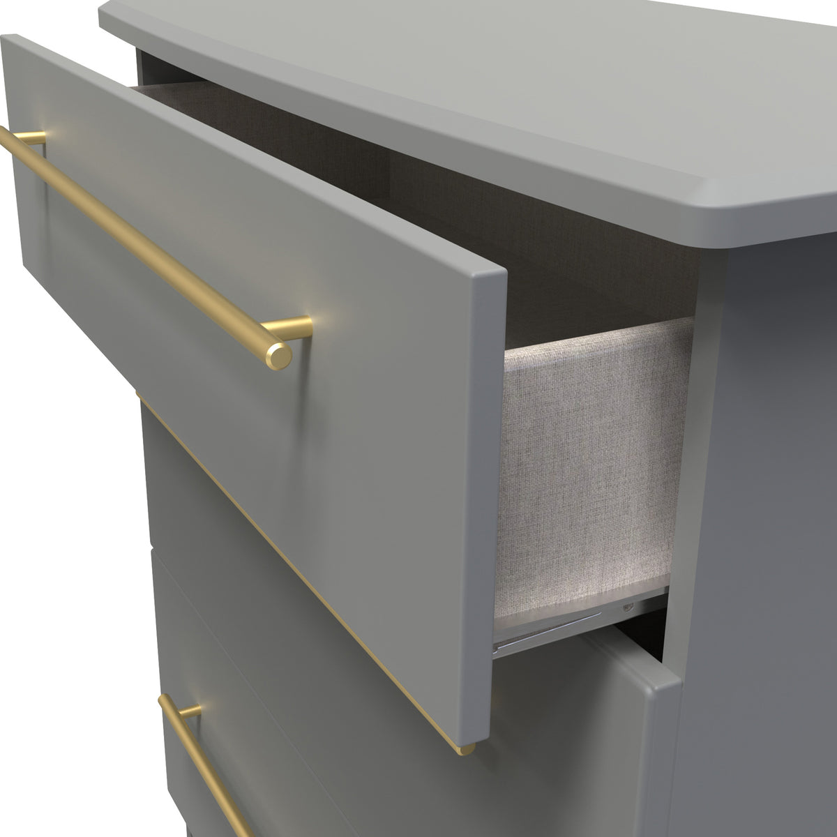 Bramham Grey 3 Drawer Deep Chest