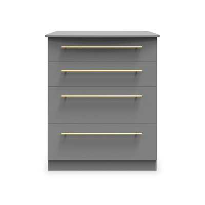 Bramham Grey 4 Drawer Deep Chest