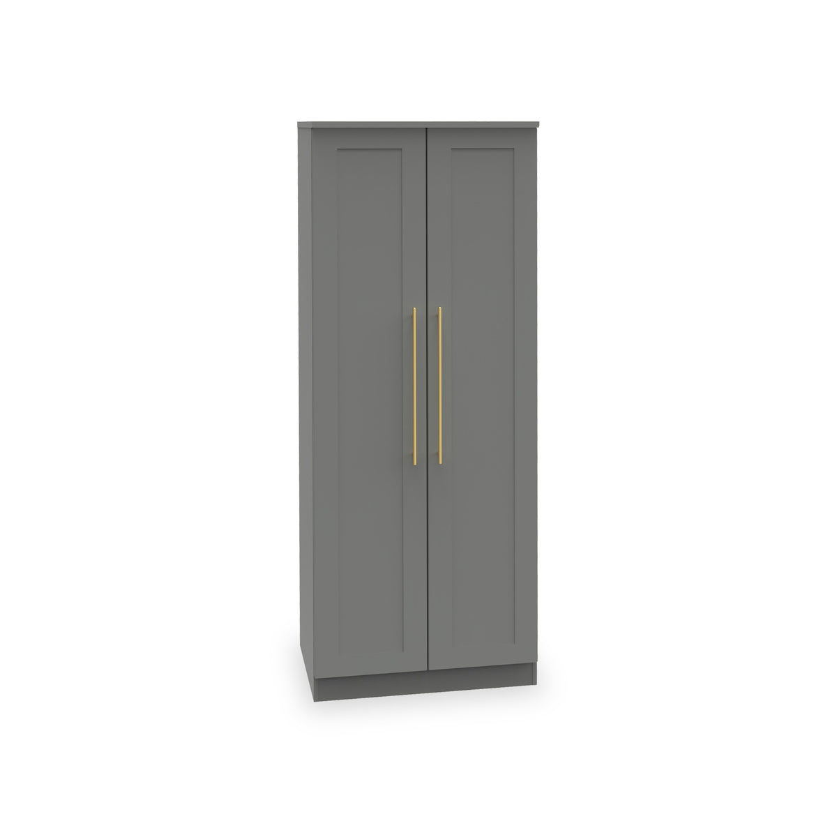 Bramham Grey 2 Door Wardrobe from Roseland Furniture