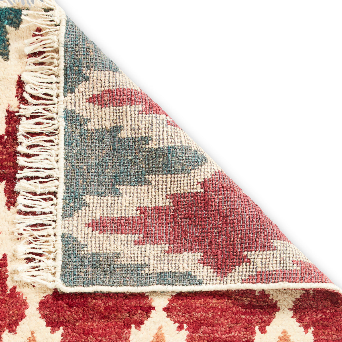 Franklin Natural Hemp Multi Coloured Diamond Rug