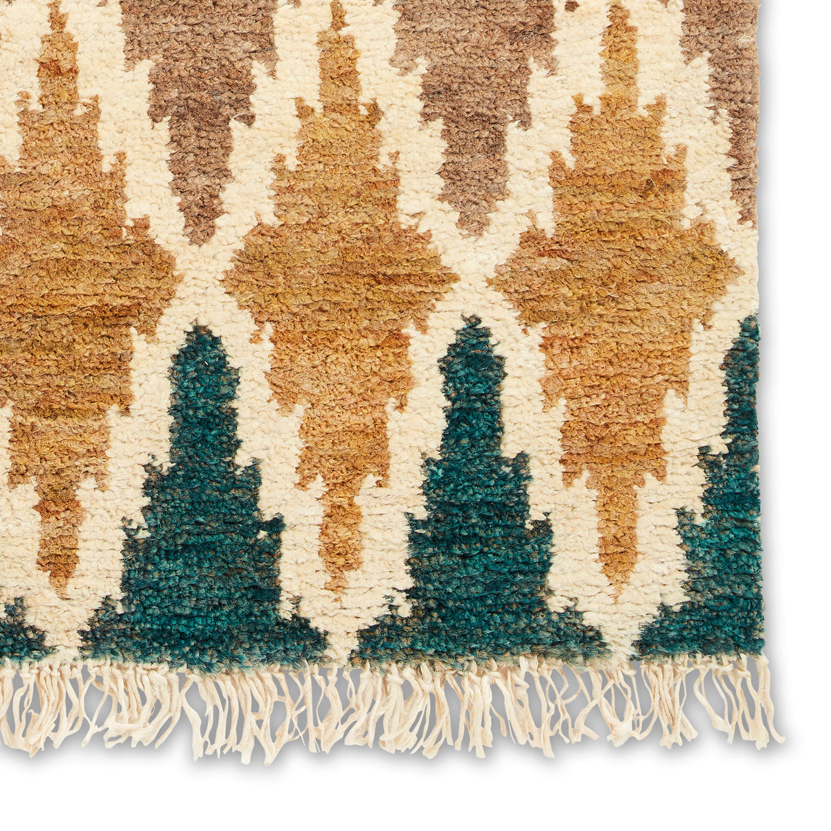 Franklin Natural Hemp Multi Coloured Diamond Rug