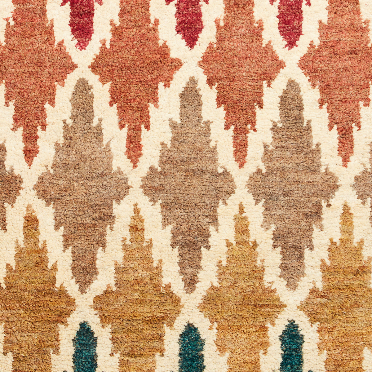 Franklin Natural Hemp Multi Coloured Diamond Rug