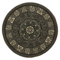Holden Silver Oriental Stain Resistant Circular Rug from Roseland Furniture
