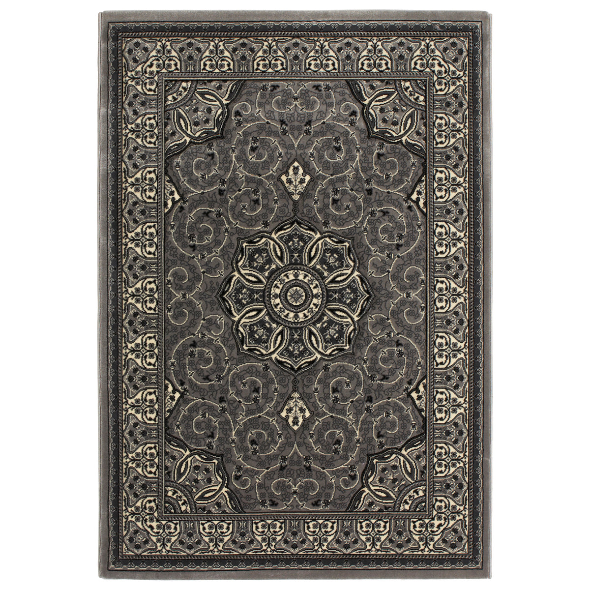 Holden Silver Oriental Stain Resistant Rug from Roseland Furniture