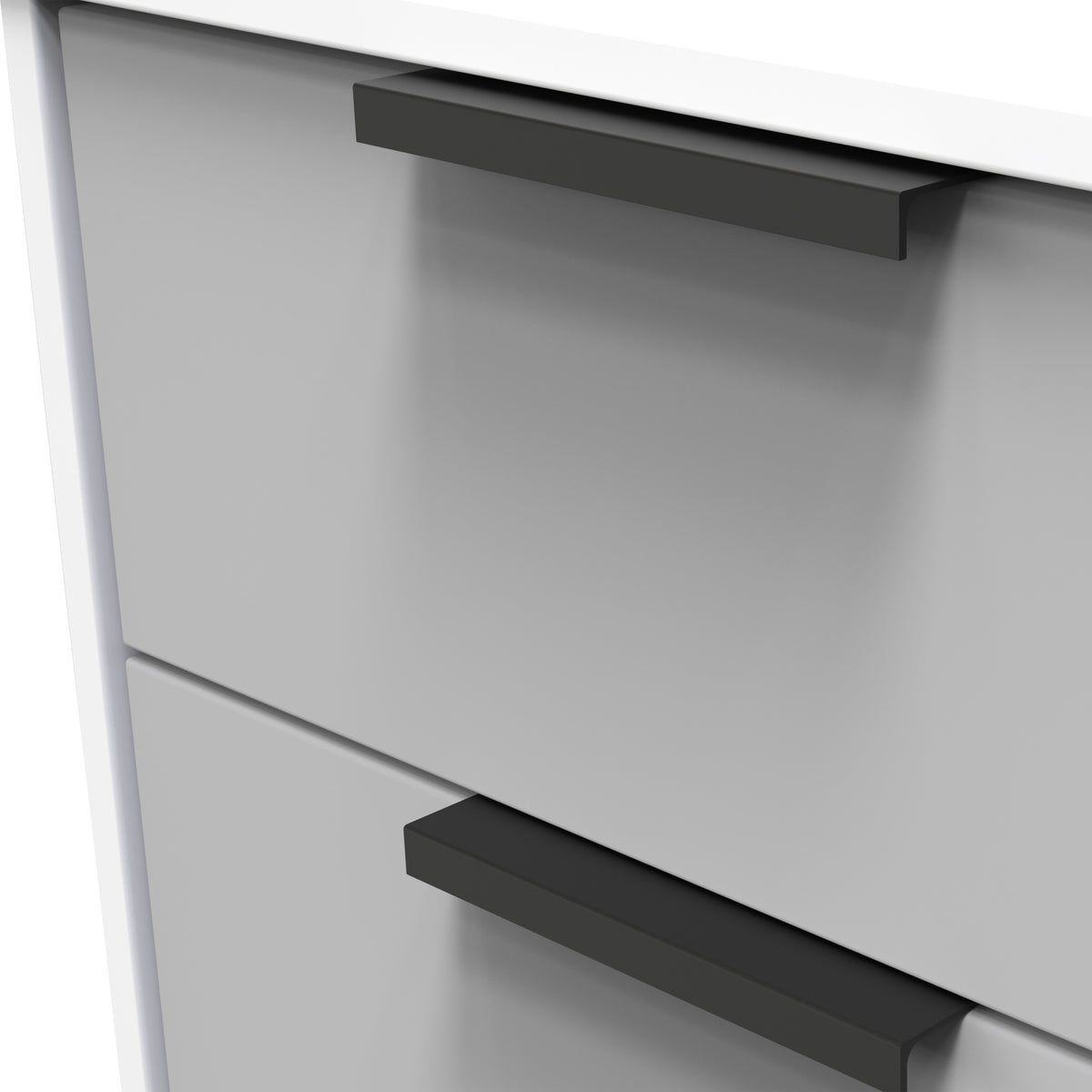 Asher White and Grey Tallboy Chest of Drawers from Roseland Furniture