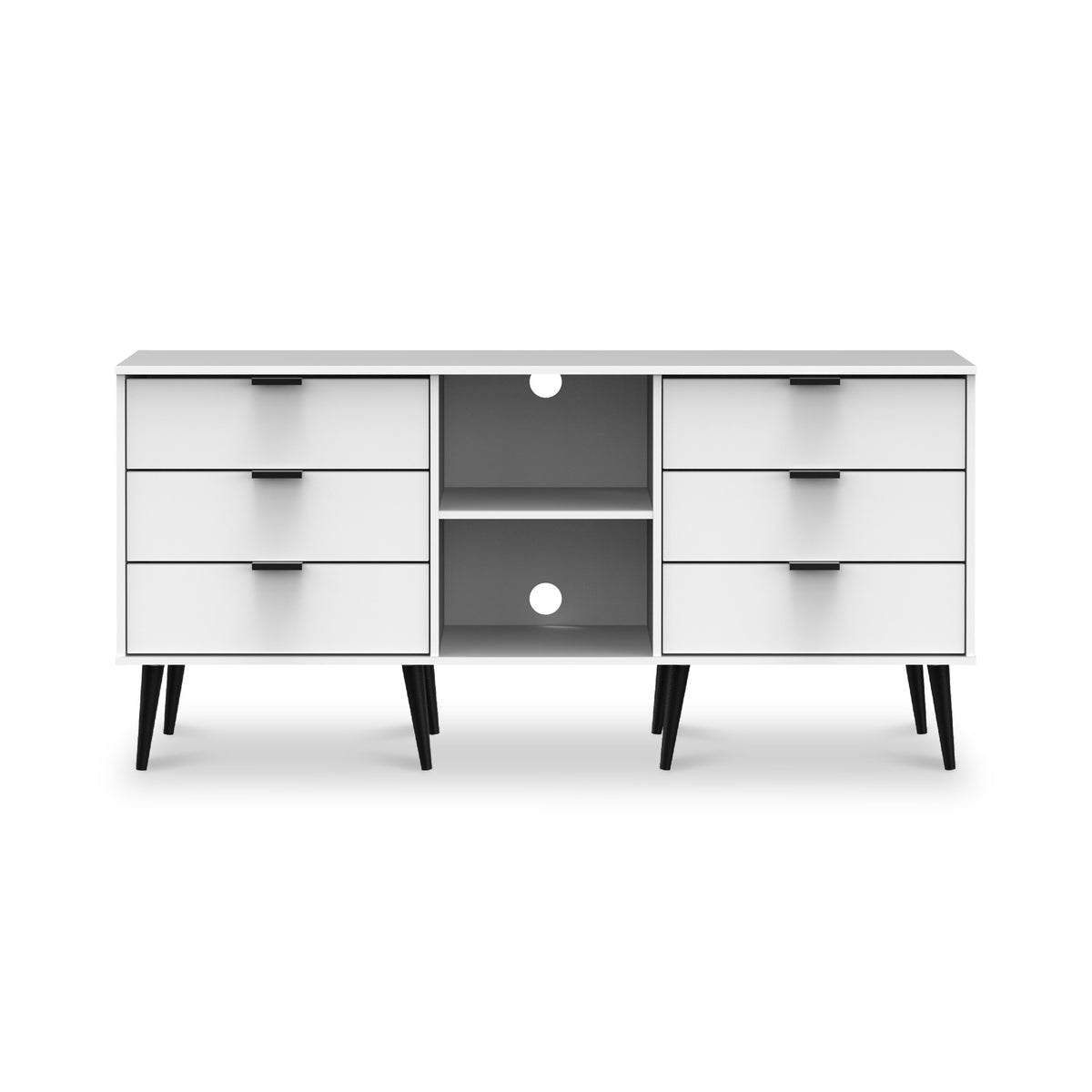 Asher White 6 Drawer Sideboard from Roseland Furniture