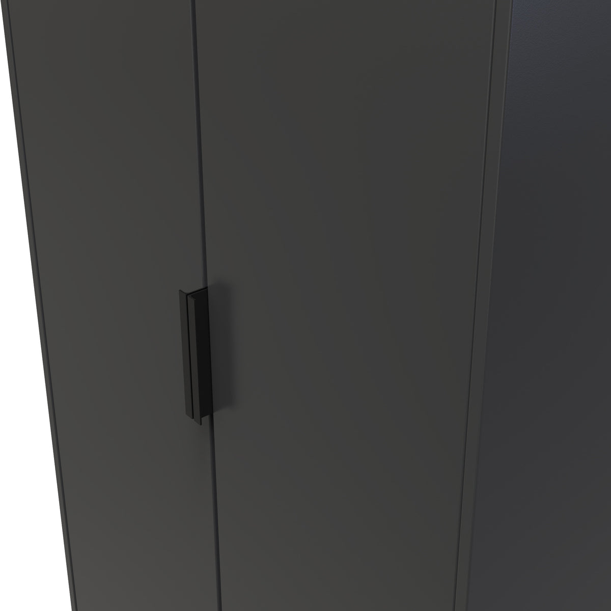 Moreno Graphite Grey 2 Door Double Wardrobe from Roseland furniture