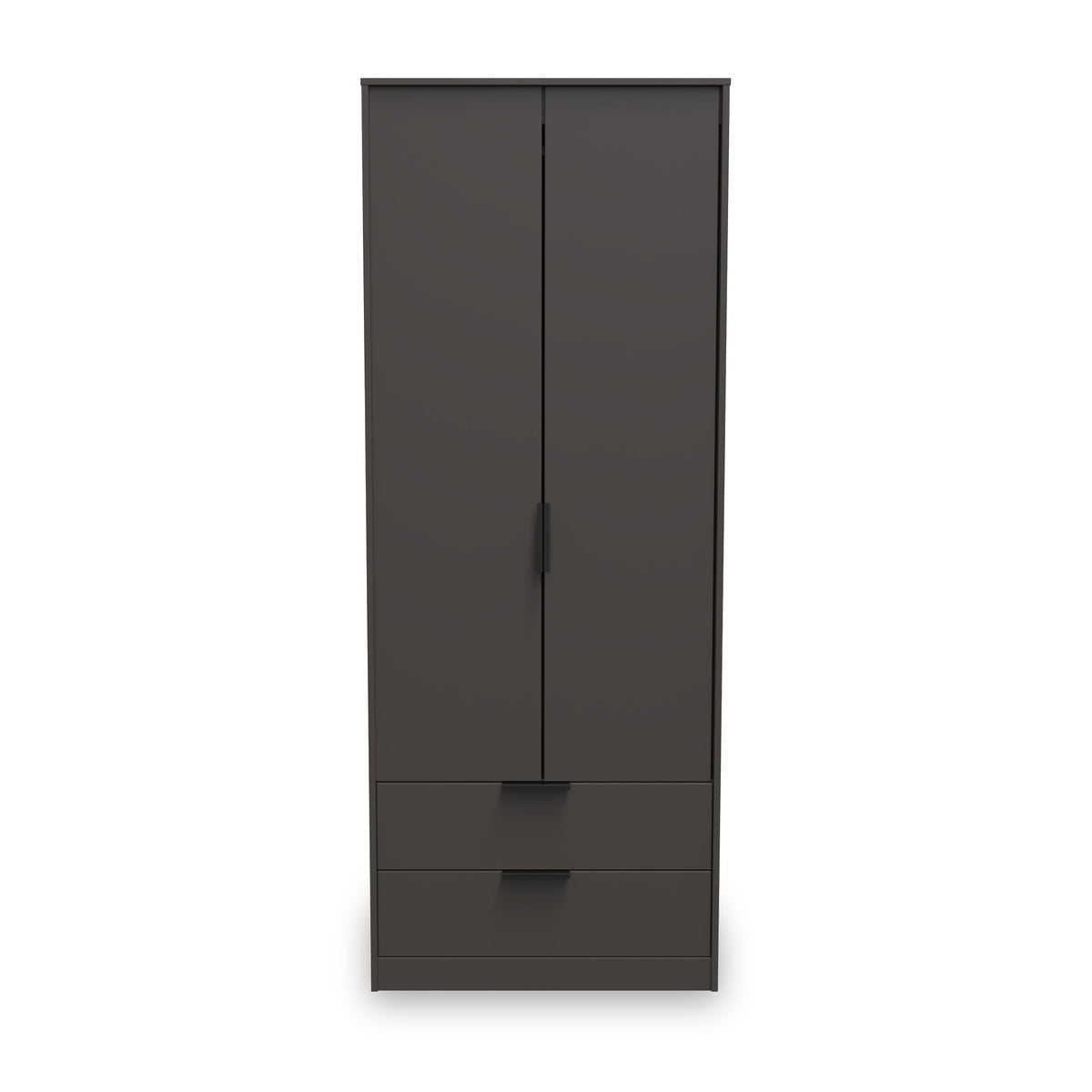 Moreno Graphite Grey 2 Door 2 Drawer Double Wardrobe from Roseland furniture