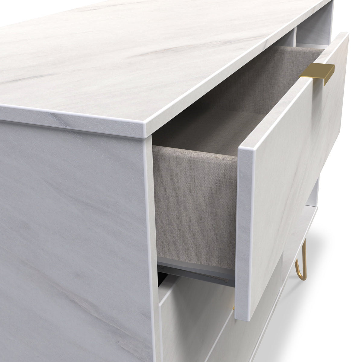 Moreno Marble 3 Drawer TV Stand