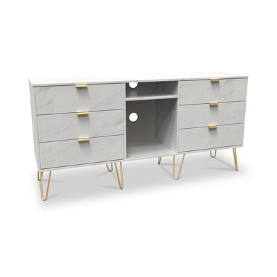 Moreno Marble 6 Drawer Sideboard