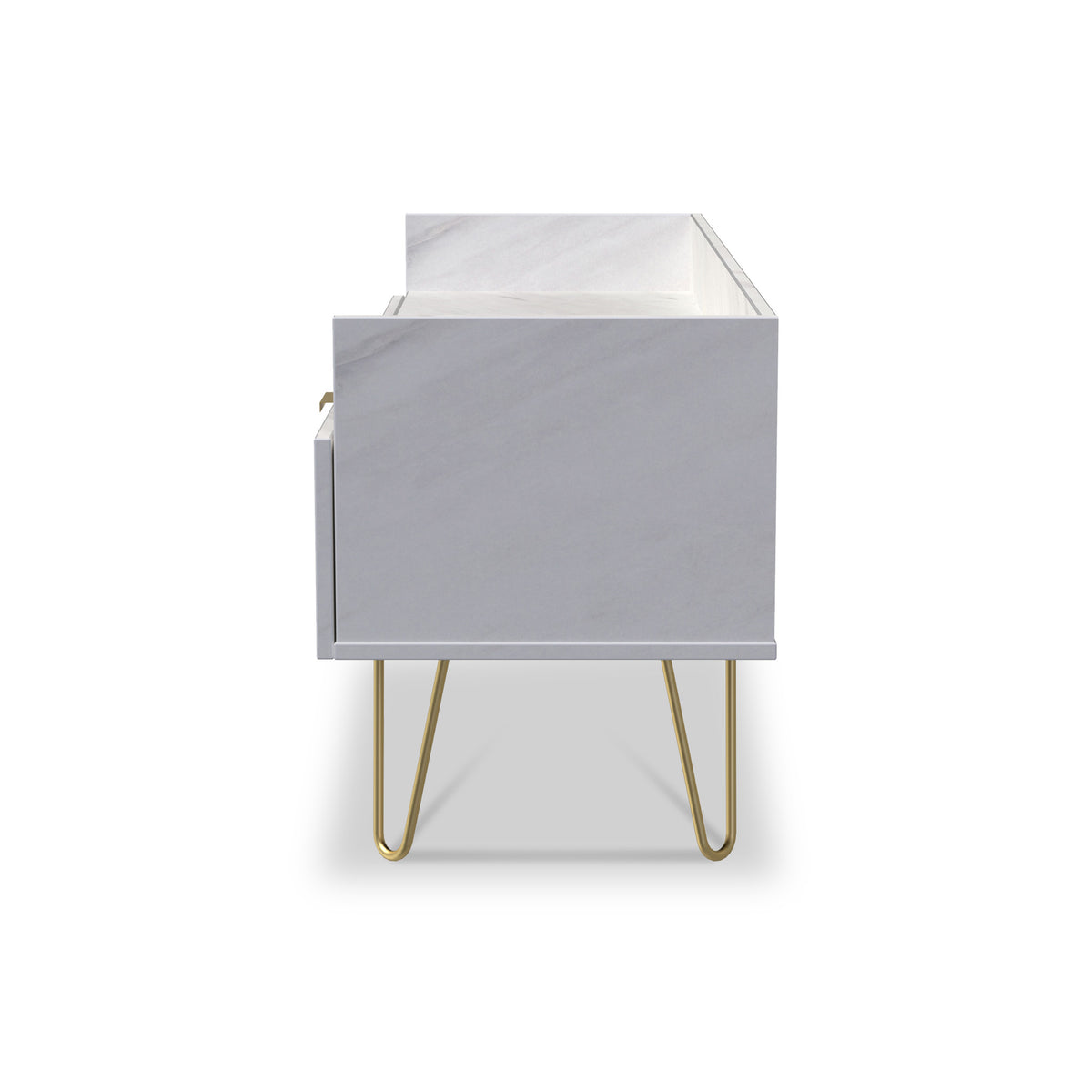 Moreno Marble Effect Media Console Unit